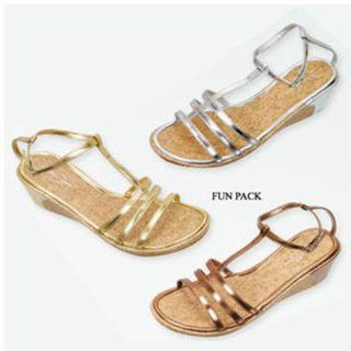 Sandals By Nicole Simpson in Bronze,Gold ,Silver,Fushia Shoes