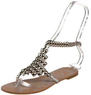Not Rated Womens Jazz Corner Ankle Strap Sandal,Silver,7 M US: Shoes