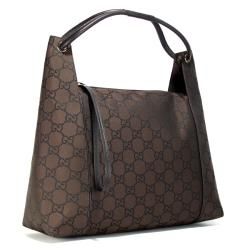 Gucci GG 263344 Nylon Logo Shoulder Bag