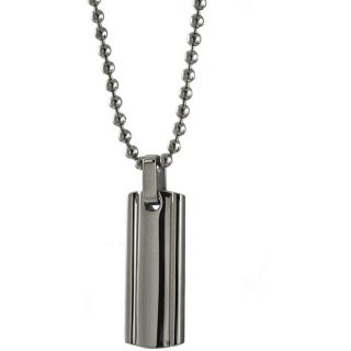 Stainless Steel Mens 31 inch Polished Necklace