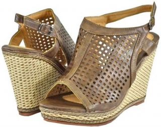 Forever Nice 78 Khaki Women Wedge Sandals, 8 M US Shoes
