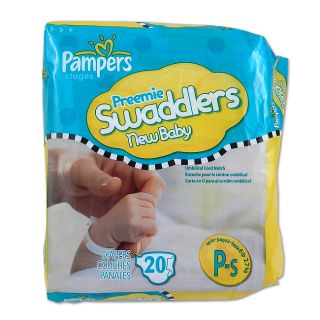 Pampers Preemie Swaddlers Diapers (Case of 240)
