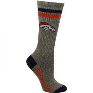 NFL Denver Broncos Womens Marbled Two Stripe Crew Socks