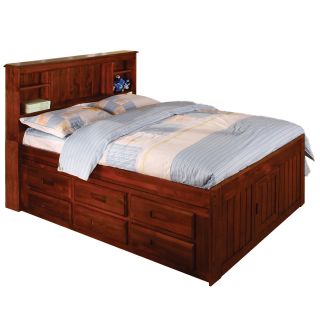 Merlot Bookcase 6 drawer Full size Bed