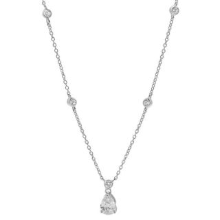 Tressa Sterling Silver Pear cut CZ Necklace Today $27.99