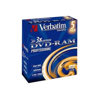 VERBATIM   5 x DVD RAM   4.7 Go 3x   Achat / Vente CD   DVD   BLU RAY