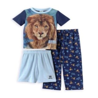 Animal Planet Boys 3 piece King Lion Pajama Set