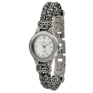 Peugeot Womens Antique Silvertone Chain Watch MSRP $72.00 Today $42