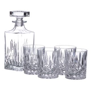 Royal Doulton Decanter with Double Old Fashioned Glasses 5 piece Set