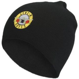Guns N Roses   Appetite Logo Knit Beanie Hat: Clothing
