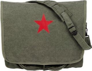Olive Drab Classic Paratrooper Shoulder Bag w/Red China