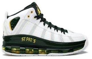 Nike Air Take Flight St. Pats Basketball Shoes White Green 12 Shoes