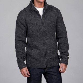 The Fresh Brand Mens Full Zip Wool/Cashmere Blend Sweater
