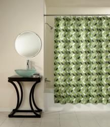 Harmony Geometric Cotton Shower Curtain