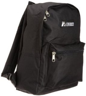 Everest Luggage Basic Backpack, Black, Medium: Clothing