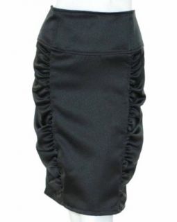 Xscape Ruching Skirt Black 10 Clothing