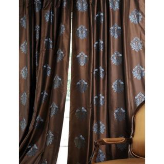 Embroidered Florence Polyester Silk 96 inch Curtain Panel