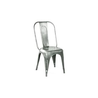 Chaise en métal NEWTON nickel     Dimensions : L.40 x P.40 x H.93