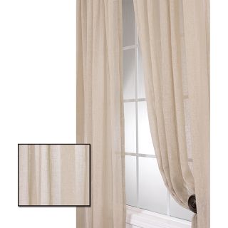 Faux Linen Tumbleweed 96 inch Sheer Curtain Panel