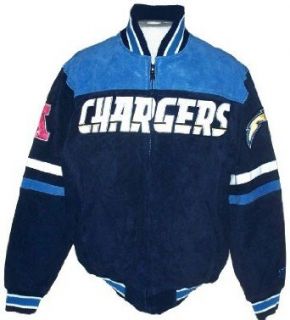 San Diego Chargers NFL Suede Leather Team Logo Jacket