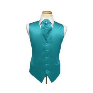 Tuxedo Vest   Solid Satin with Matching Pin Ascot