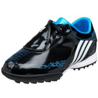 F10 TRX TF Soccer Shoe,Black/White/Cyan,10.5 M US Little Kid Shoes