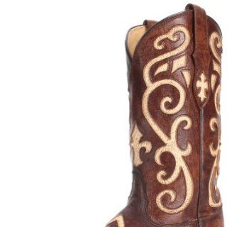 Tony Lama Boots Womens Earth with Creme Inlay VF3024 Boot