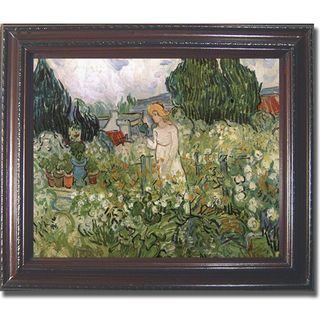 Vincent Van Gogh Mademoiselle Gachet in her Garden Framed Canvas Art