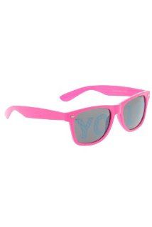 YOLO Neon Pink Retro Sunglasses Shoes