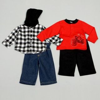 Babyworks Infant Boys Mix and Match 4 piece Clothing Set
