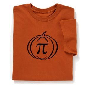 Pumpkin Pi T shirt Clothing