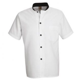 Chef Designs White with Black Trim Cook Shirt SP04 3XL SS