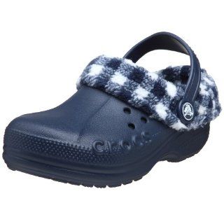 Kid Plaid Blitzen Lumberjack Clog,Navy/Navy,10 11 M US Toddler Shoes