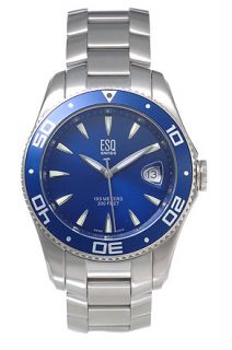 ESQ Tournament 100 Mens Blue Dial Steel Watch
