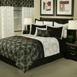 Sherry Kline Circa Black White 8 piece Comforter Set Today $106.99 2