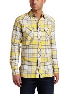 Levis Mens Mentanas Shirt, Yellow, X Large Clothing