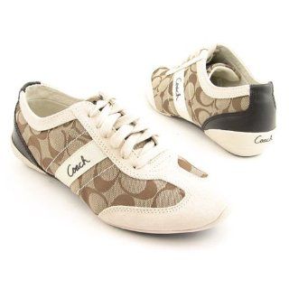 Coach Baylee Sneaker A1474 (Khaki/Parchment, 10) Shoes