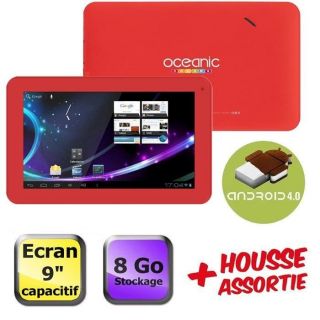 Oceanic Tab9 Rouge 8GB   Achat / Vente TABLETTE TACTILE Oceanic Tab9