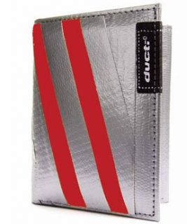 Red Striper Triplett Hybrid Wallet by Ducti Clothing