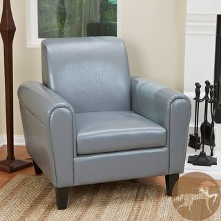 Christopher Knight Home Watson Grey Leather Club Chair