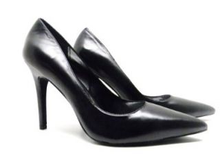 INC International Concept Beauty Black Leather 8M: Shoes