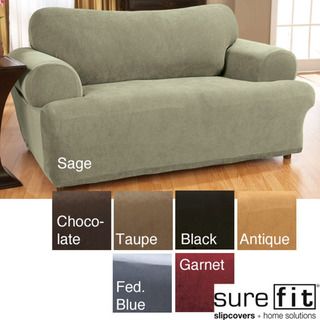 Stretch Waffle texture T cushion Loveseat Slipcover