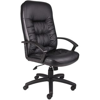 Boss High Back LeatherPlus Bonded Leather Task Chair