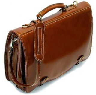 Cenzo Italian Leather Messenger Bag: Clothing