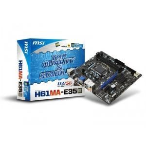Msi H61MA E35 socket 1155 micro atx ddr3   Achat / Vente CARTE MERE