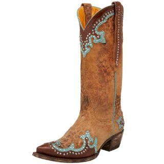 Womens L148 59 Clarita Cowboy Boot,Ocre/Rust/Turquoise,7 M US Shoes