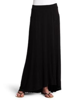 Bordeaux Womens Maxi Skirt,Black,Large: Clothing
