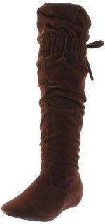 Diva Womens Candies 100 Knee High Boot,Brown Synthetic,5 M US Shoes