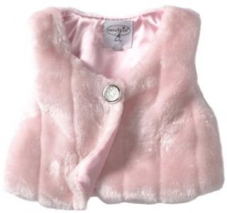 Mud Pie Baby girls Infant Faux Fur Vest: Clothing
