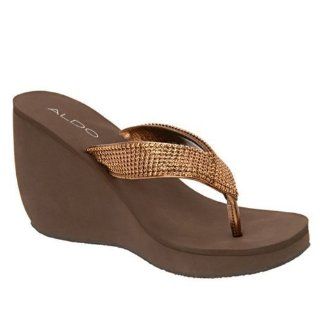  ALDO Lampson   Women Wedge Sandals   Brown Misc.   5: Shoes